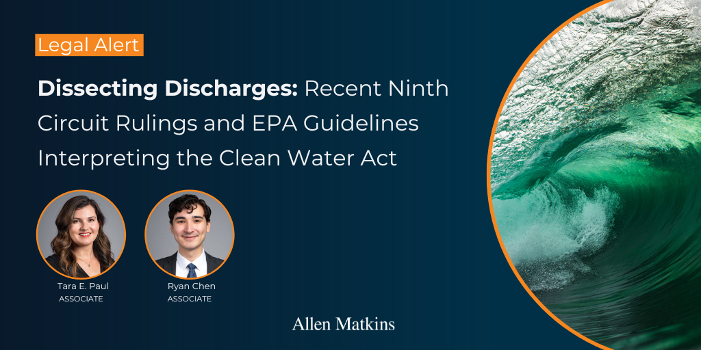 Dissecting Discharges Recent Ninth Circuit Rulings And Epa Guidelines Interpreting The Clean 8098